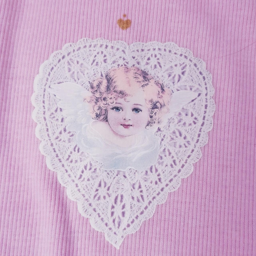 Vintage 90s baby pink soft aesthetic angelic tank top